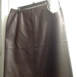 100% Leather skirt